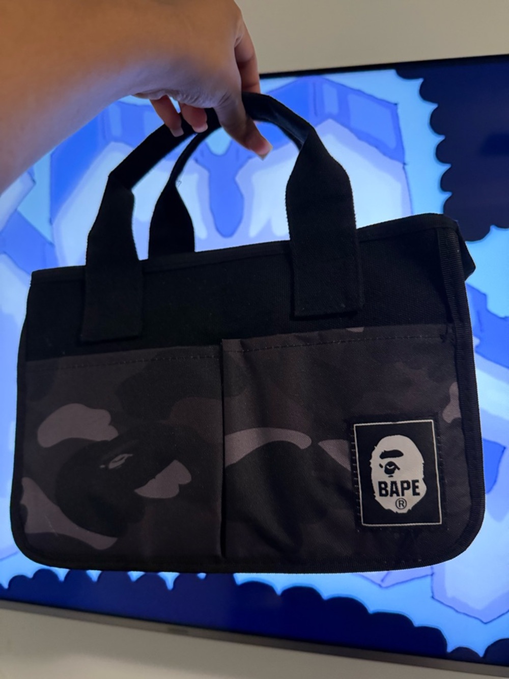BAPE Black Camo Tote Bag